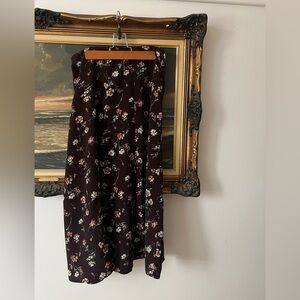 Vintage Floral Midi Skirt